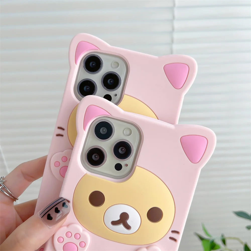 Cute Rilakkuma Bear iPhone Case