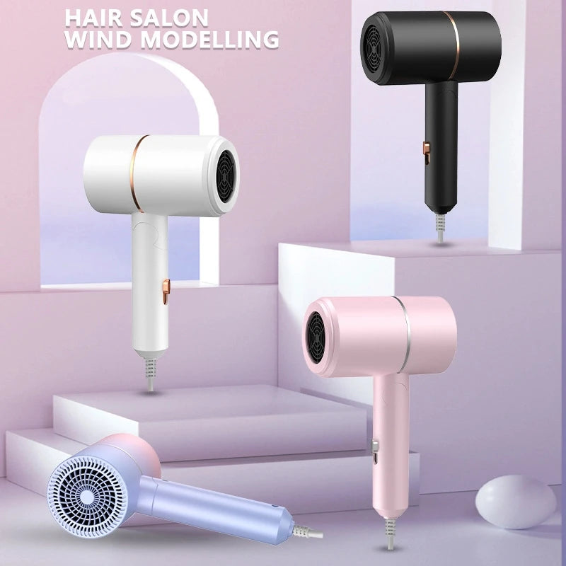 Folding Hair Dryer High Power Negative Ion Portable Travel 2026