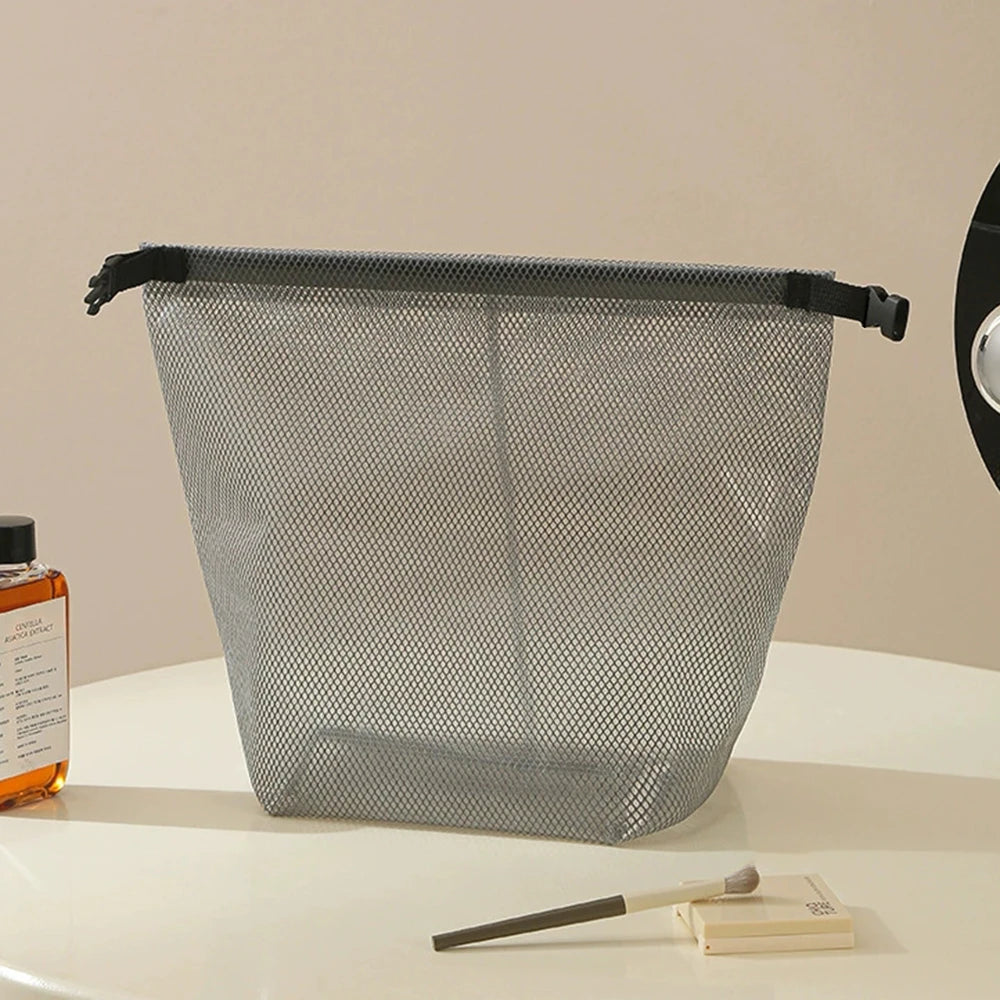 Travel Makeup Storage Bag Large Capacity Waterproof Cosmetic Organizer Handheld Toiletry Bag
