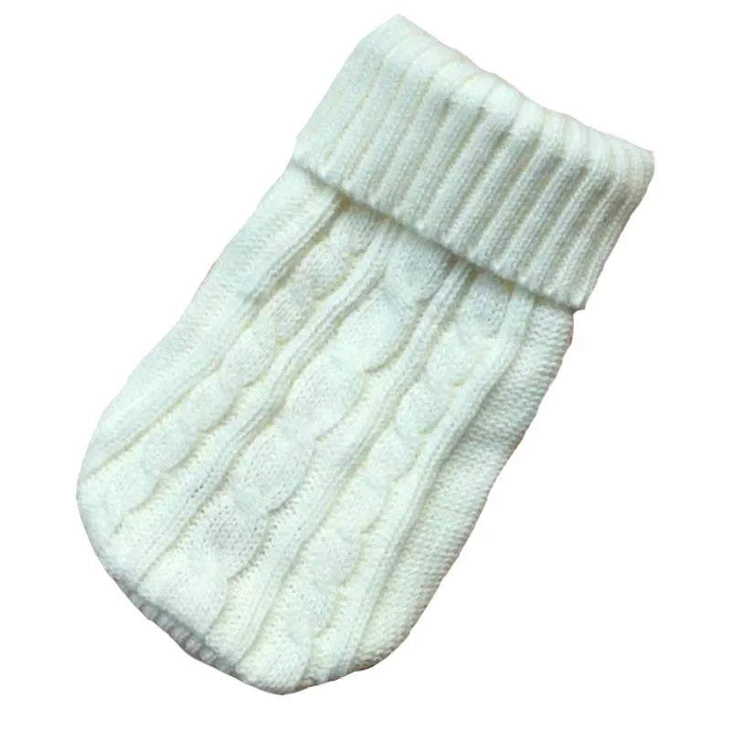Dog Winter Knitted Sweater Pet Clothes Small Medium Dogs Warm Puppy Coat