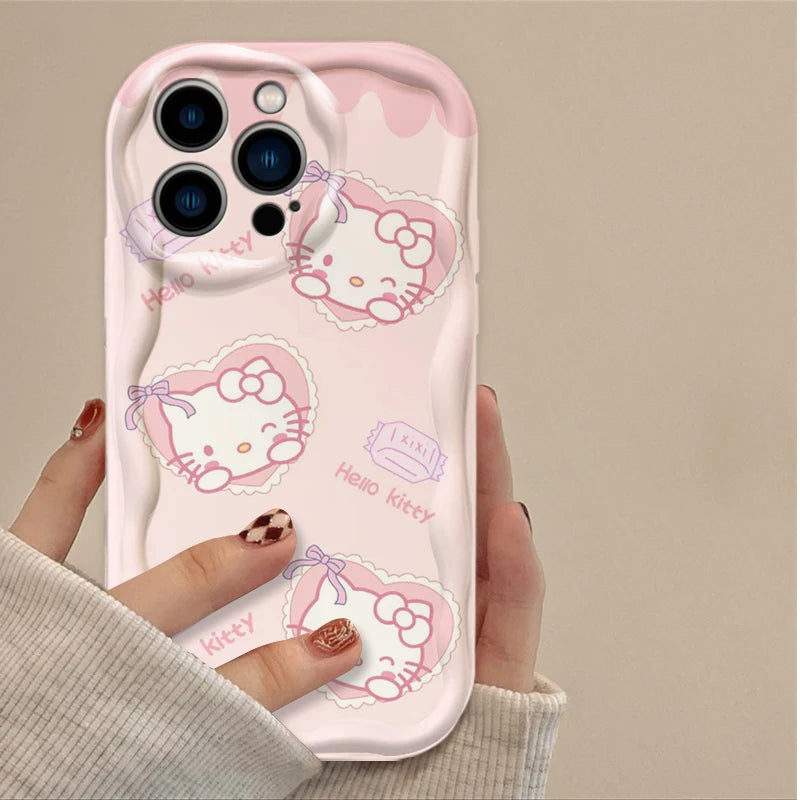 Hello Kitty Cinnamoroll Shockproof Soft Silicone iPhone Case