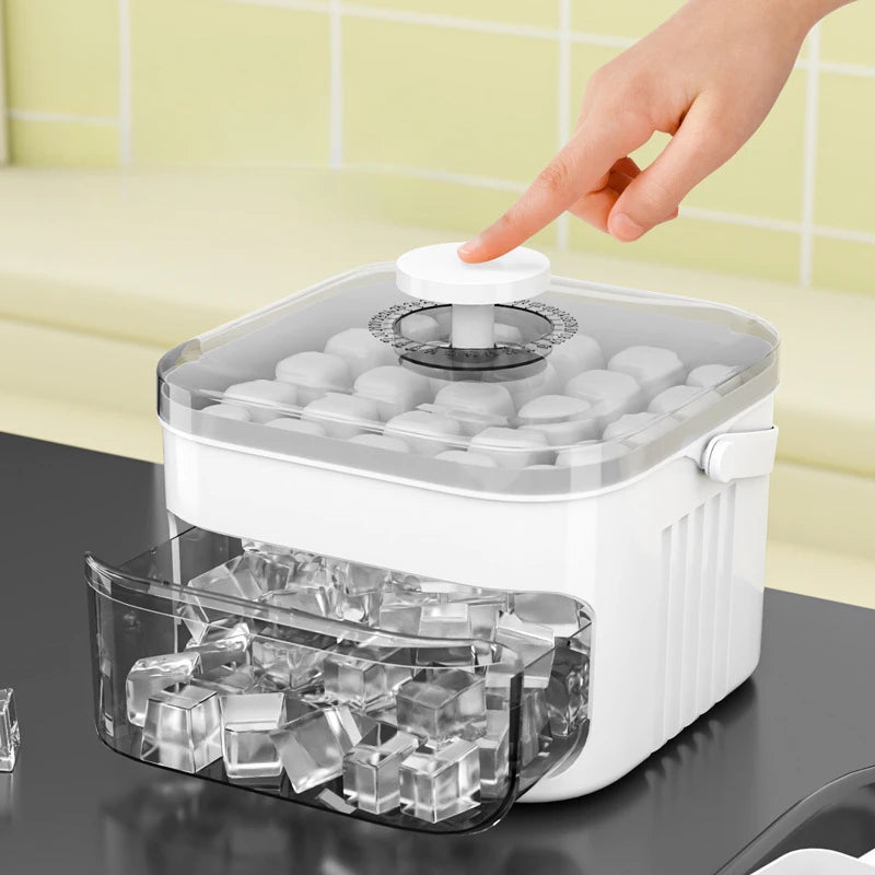 Ice Cube Maker with Storage Bin