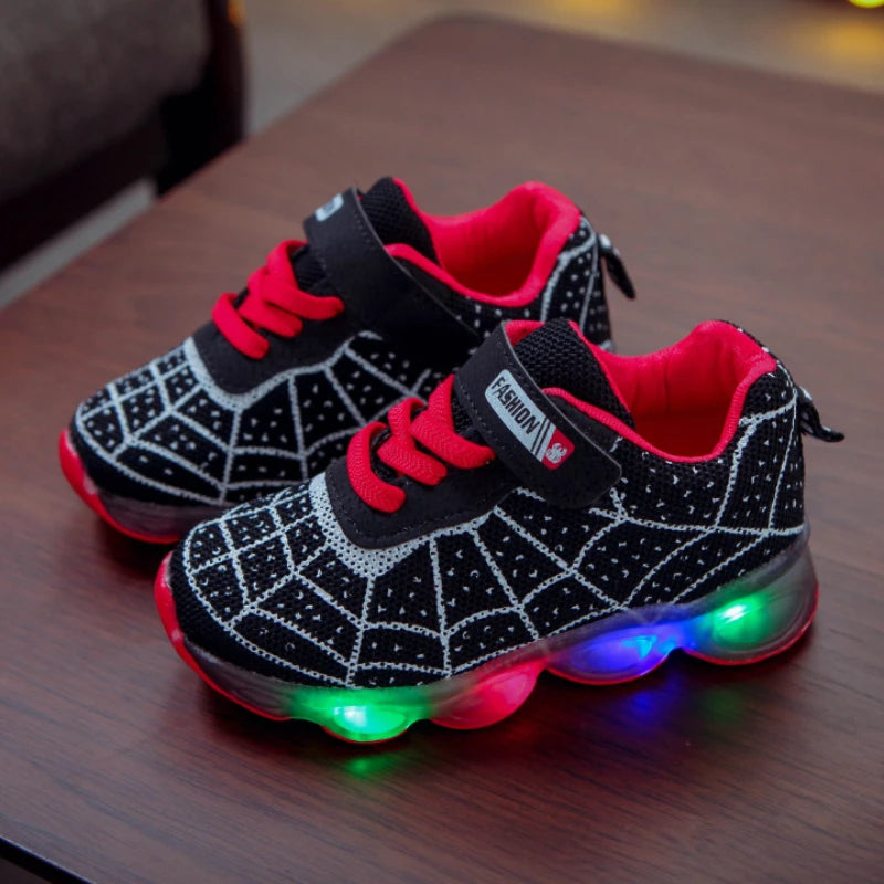 Kids Spider Hero Mesh Sneakers Breathable Anti Slip Casual Shoes