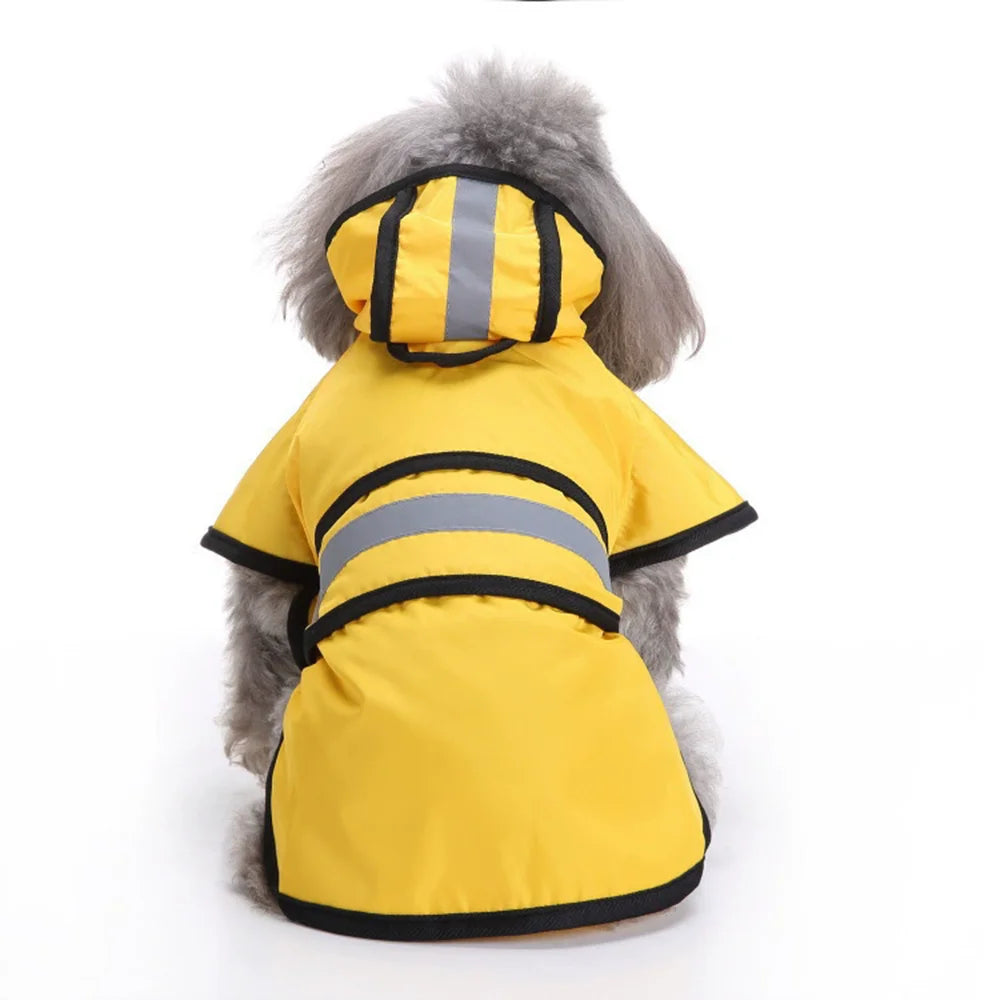 Dog Raincoat with Hood – Waterproof Pet Rain Jacket for Outdoor Walks