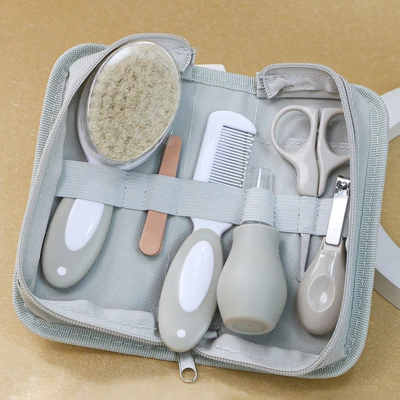 Baby Care Kit with Nasal Aspirator Nail Clippers Comb Brush