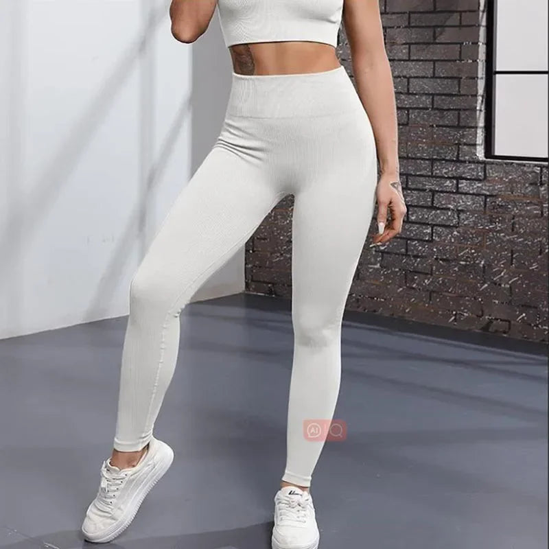 Women’s Seamless High Waist Yoga Leggings Hip Lift Stretch Gym Tights