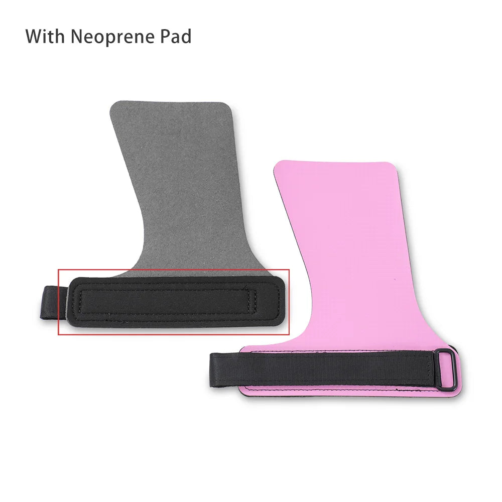 Carbon Fiber No Finger Hole Hand Grips Crossfit Pull Up Gym Palm Protector