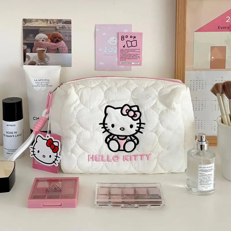 Kitty Makeup Bag Waterproof Travel Toiletry Organizer Cosmetic Case