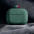AirPods 4/Pro 2 Italian Suede Leather Case Premium Protective Cover Shockproof Sleeve