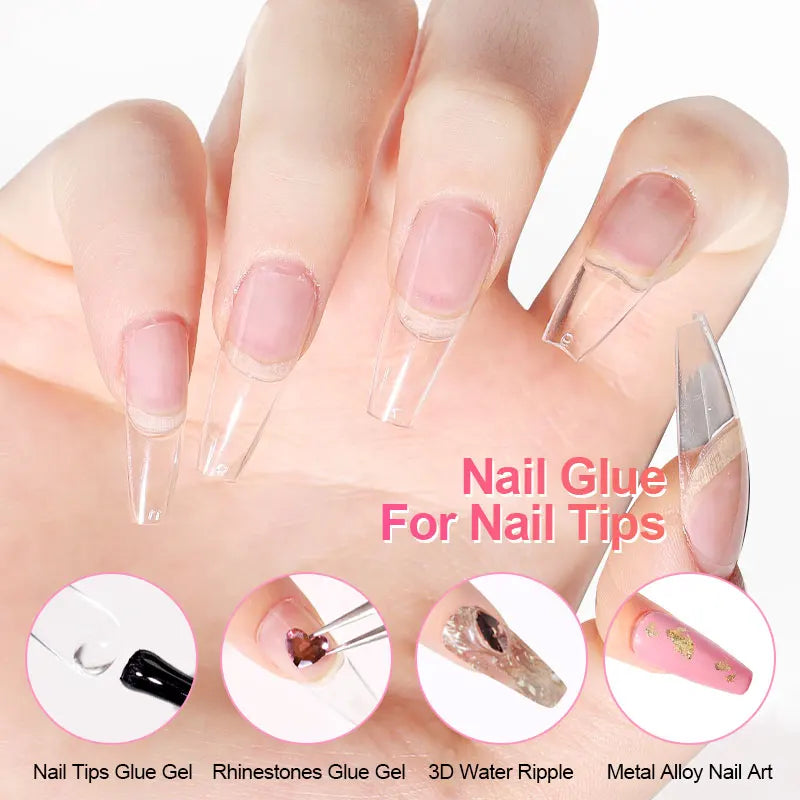 Nail Glue Gel – Strong Hold UV Gel Adhesive for Nail Tips & Press-On Nails