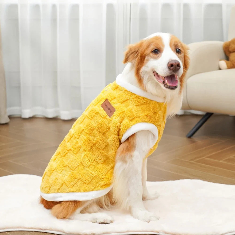 Warm Flannel Dog Sweater Winter Pet Pullover Vest