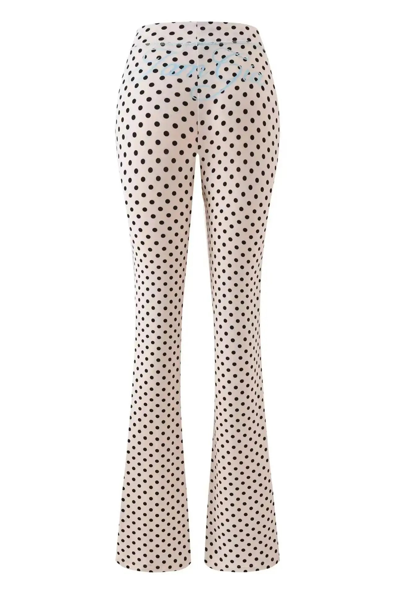 Women Zip Up Long Sleeve Spring Top with Low Waist Flared Pants Two Piece Outfit