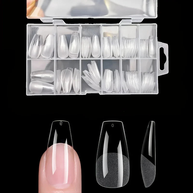 Press On Nail Tips Set – 120pcs Full Cover Fake Nails for DIY Extensions