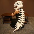 Realistic Dinosaur Skeleton Costume Set Plush Cosplay Headgear