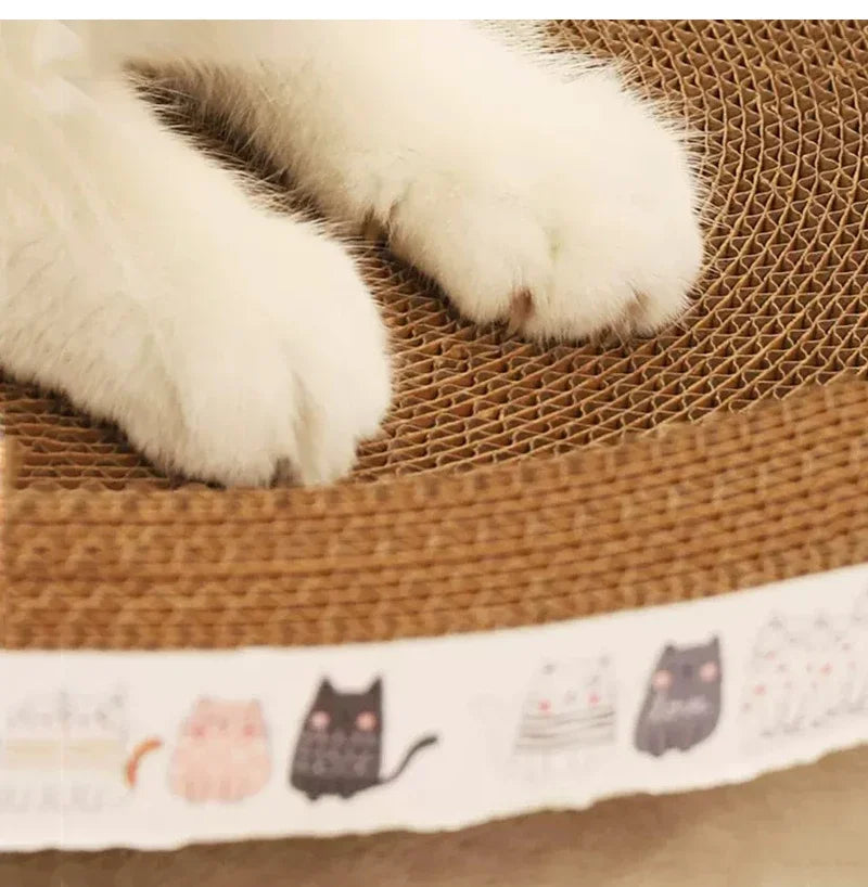 Corrugated Cat Scratcher Bed with Catnip