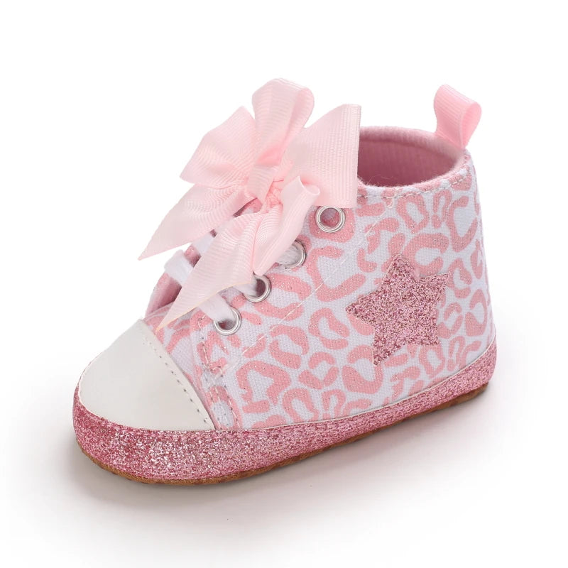 Baby Girl Pink Flat Shoes Soft Sole Lightweight Walking Shoes