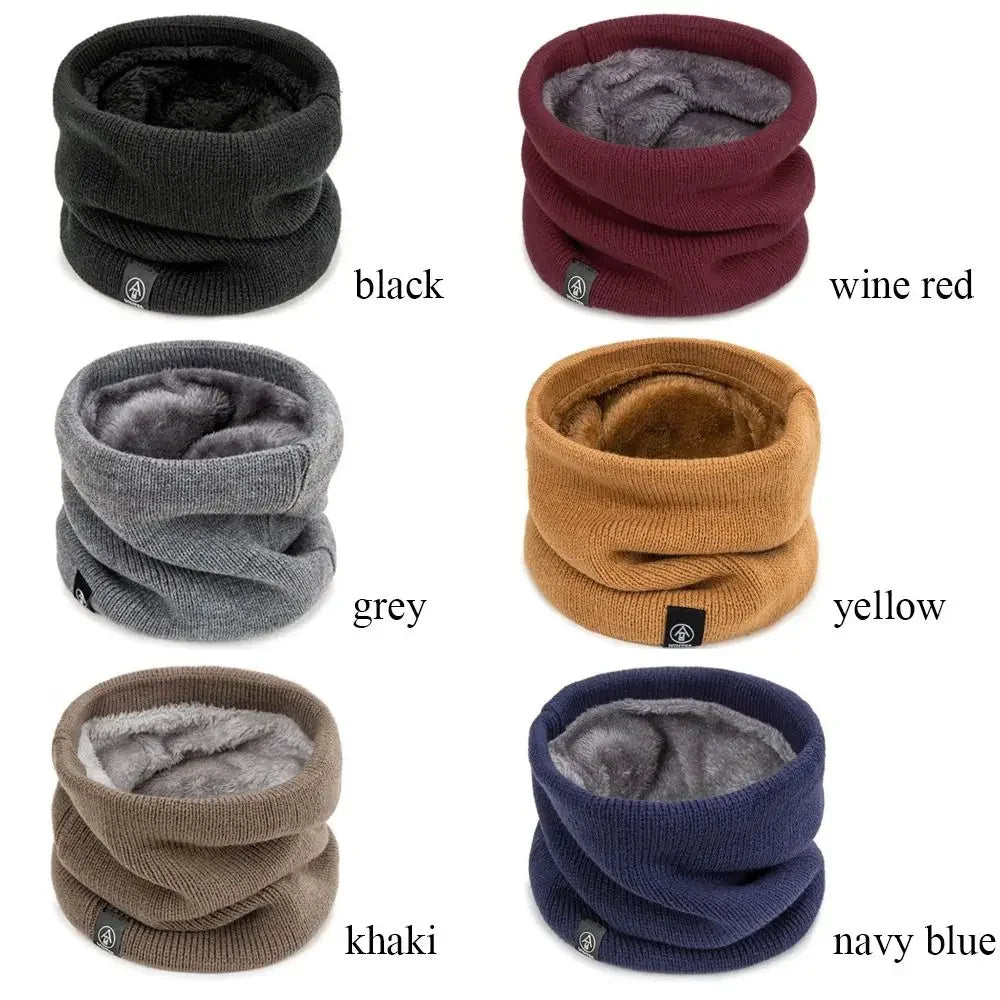 Knitted Neck Warmer Winter Scarf Face Cover for Men Women Outdoor Sport