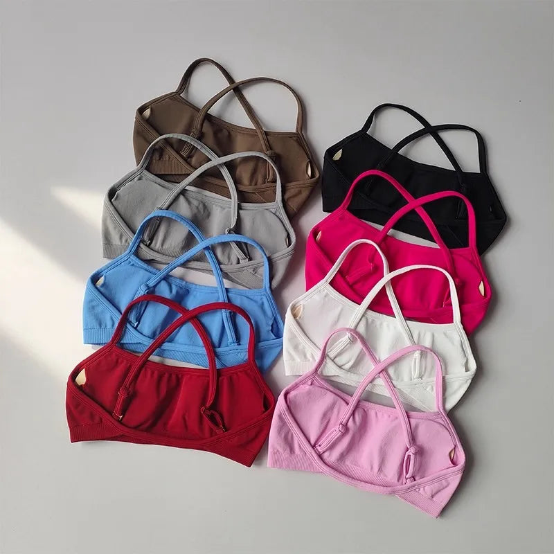 Seamless Sports Bra Women Push Up Gym Top Yoga Fitness Workout Bra Activewear