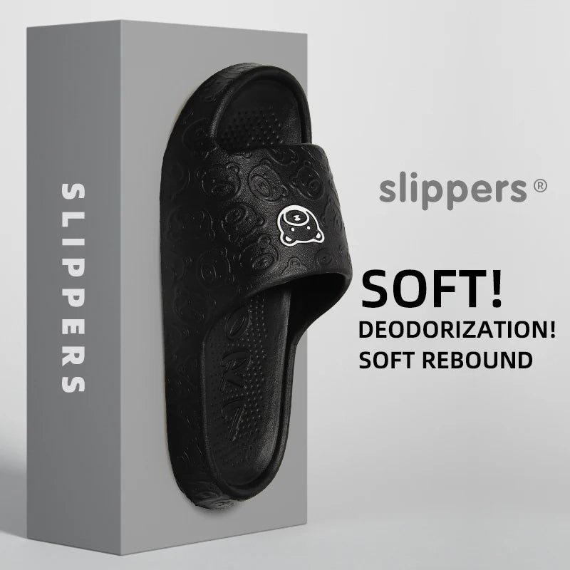 Non Slip Bathroom Slippers Women Soft EVA Shower Slides Indoor Home Sandals Anti Slip Summer Lightweight Slippers