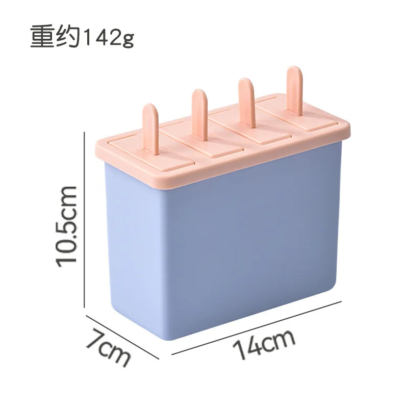 Popsicle Mold Ice Cream Maker Food Grade Frozen Ice Tray with Lid Homemade Ice Cream Mold