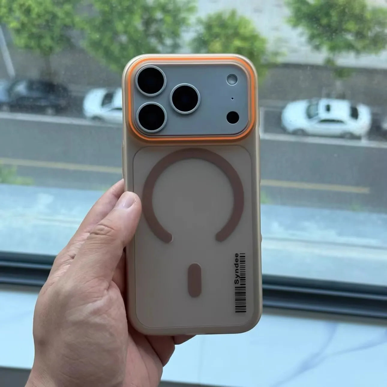 Matte Translucent Barcode Magnetic MagSafe iPhone Case