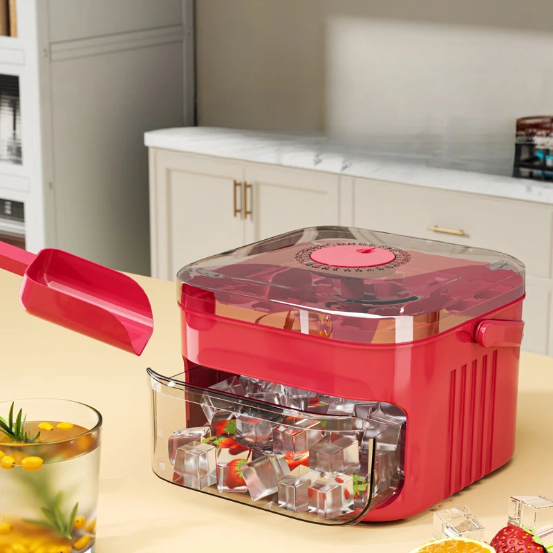 Ice Cube Maker with Storage Bin