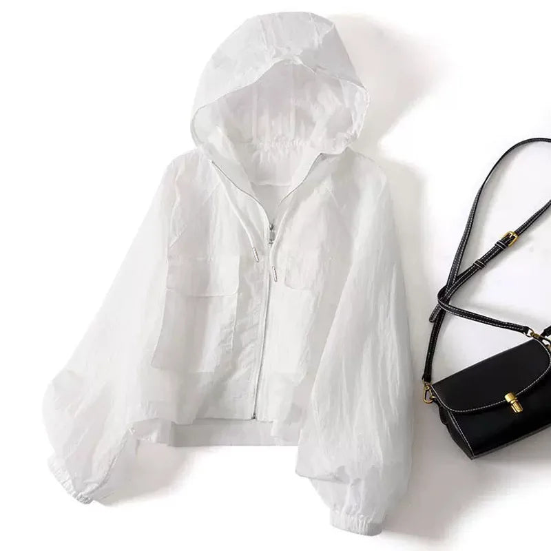Womens UV Protection Jacket Lightweight Quick Dry Long Sleeve Summer Outdoor