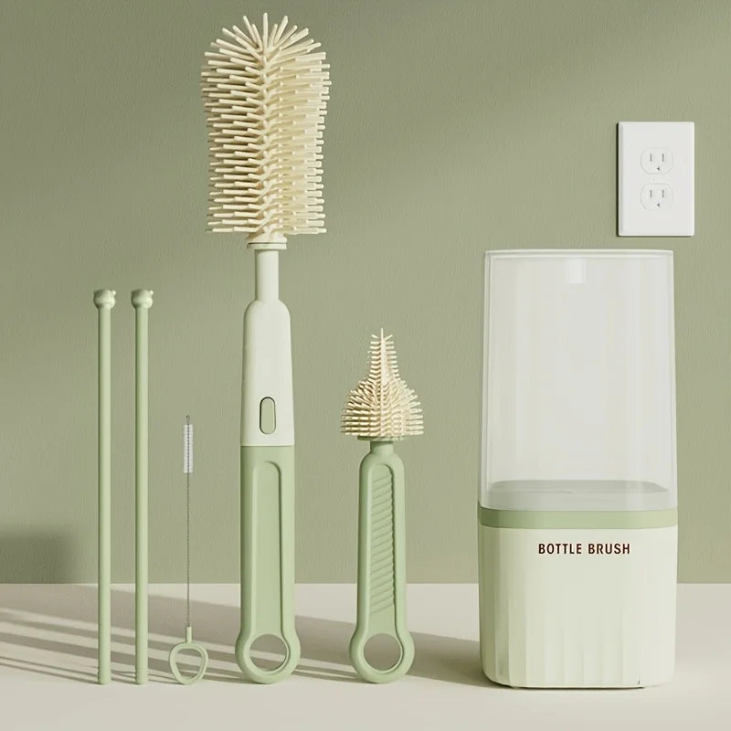 Baby Silicone Bottle Brush Portable Cleaning Set