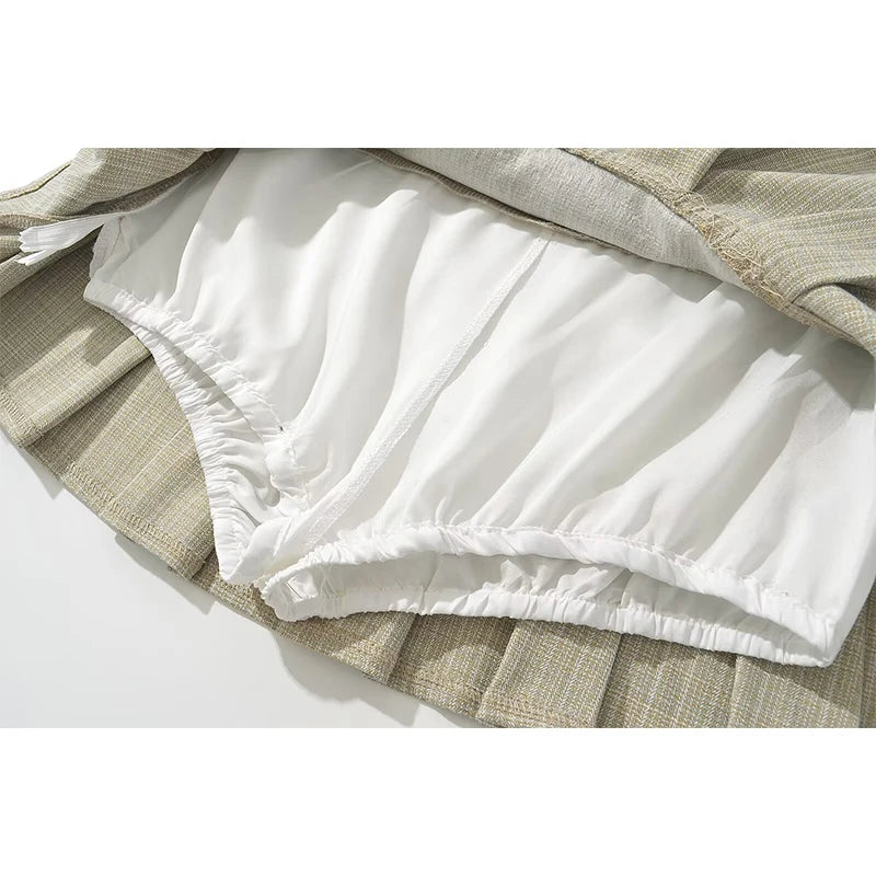 Women Y2K Low Waist Pleated Mini Skirt American Retro Summer Sexy Short Skirt