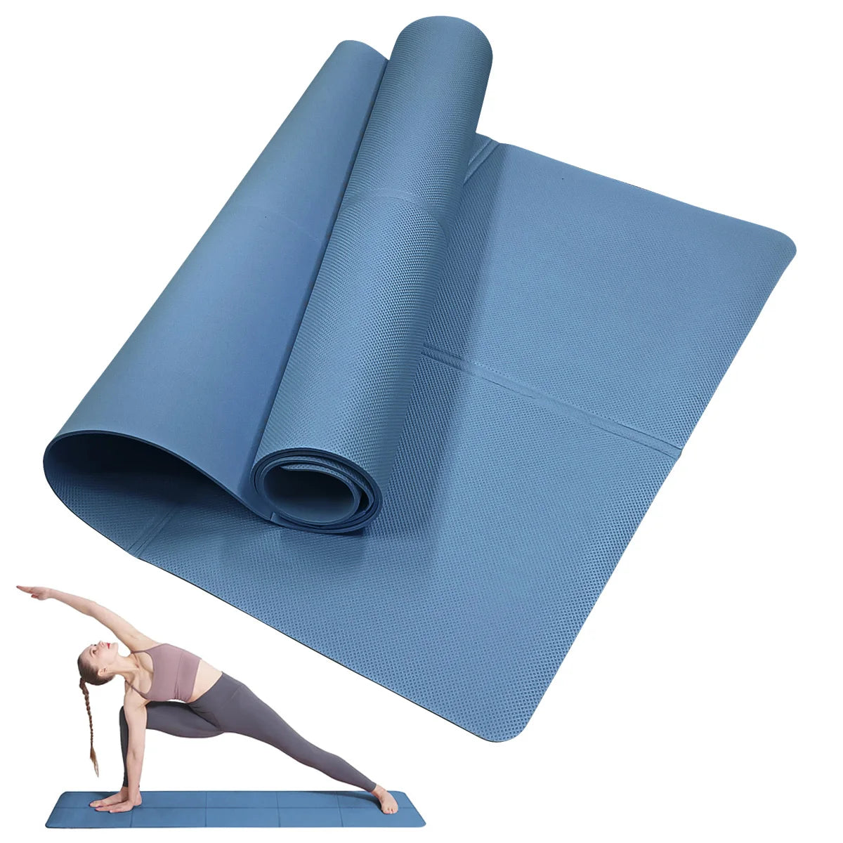 4mm EVA Yoga Mat Anti Slip Fitness Exercise Pilates Gym Mat