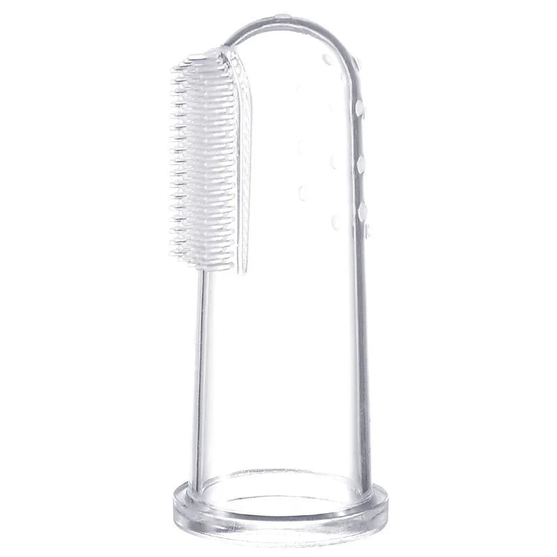 Silicone Pet Finger Toothbrush – Soft Dental Brush for Dogs and Cats