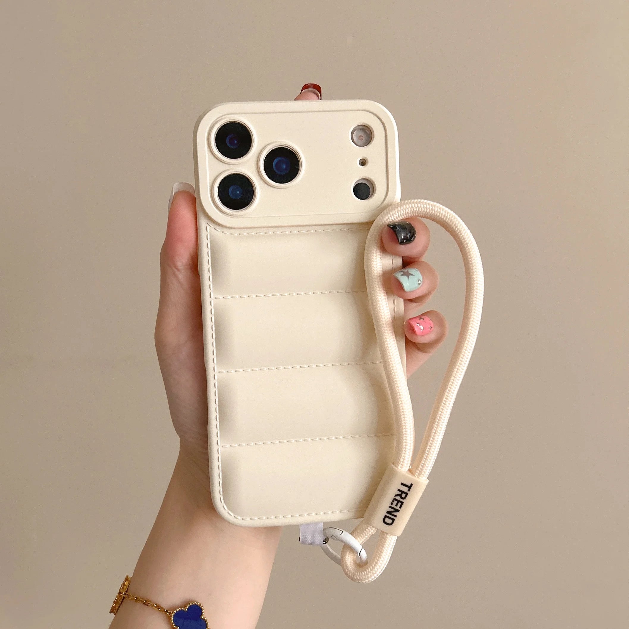 Solid Color Down Jacket iPhone Case