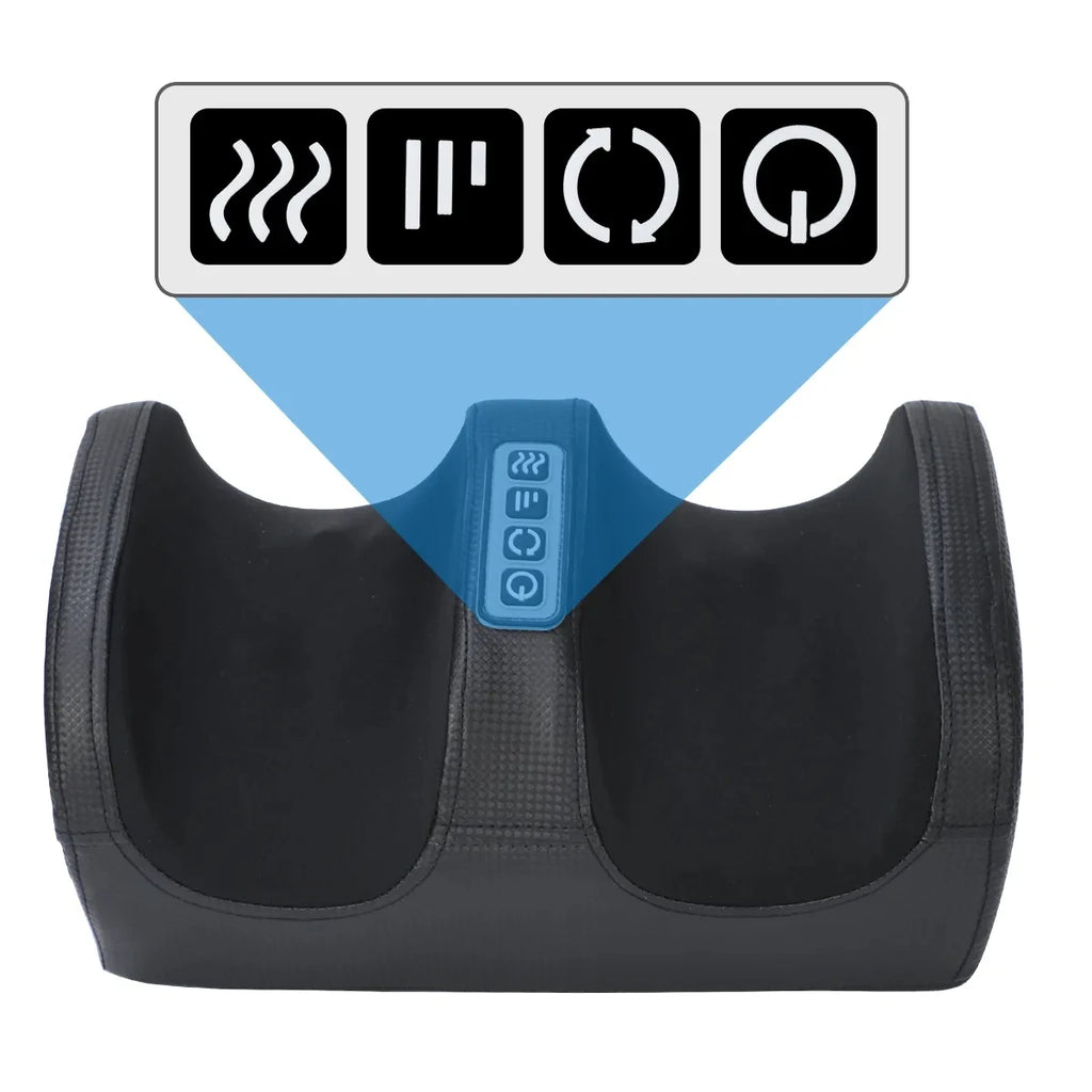 Electric Shiatsu Foot Massager with Heat Deep Tissue Kneading Foot & Calf Relaxation Machine
