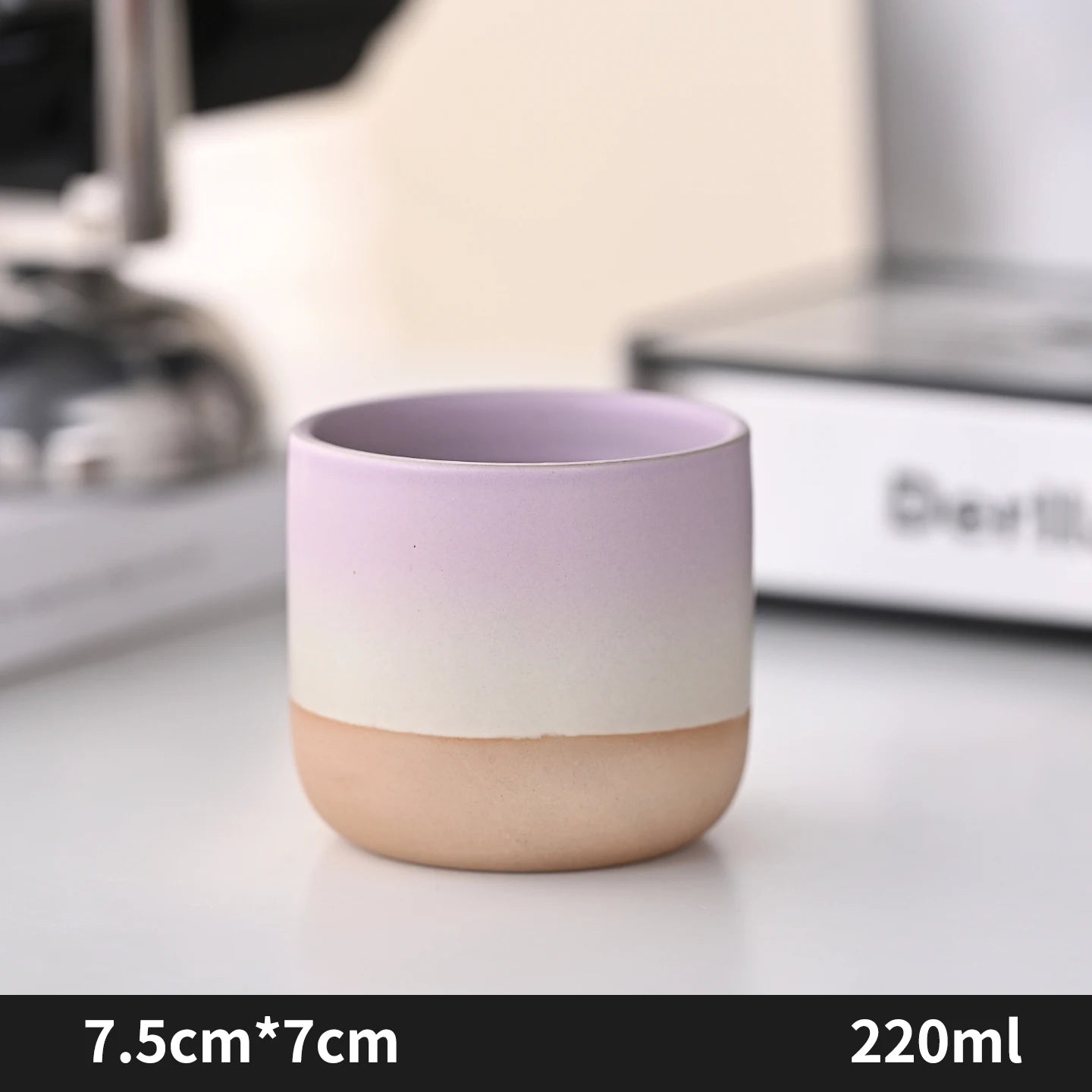 Stoneware Coffee Mug Kiln Fired Gradient Large Water Cup