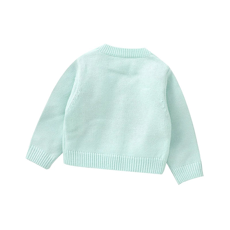 Baby Girl Knit Cardigan Long Sleeve Sweater Coat