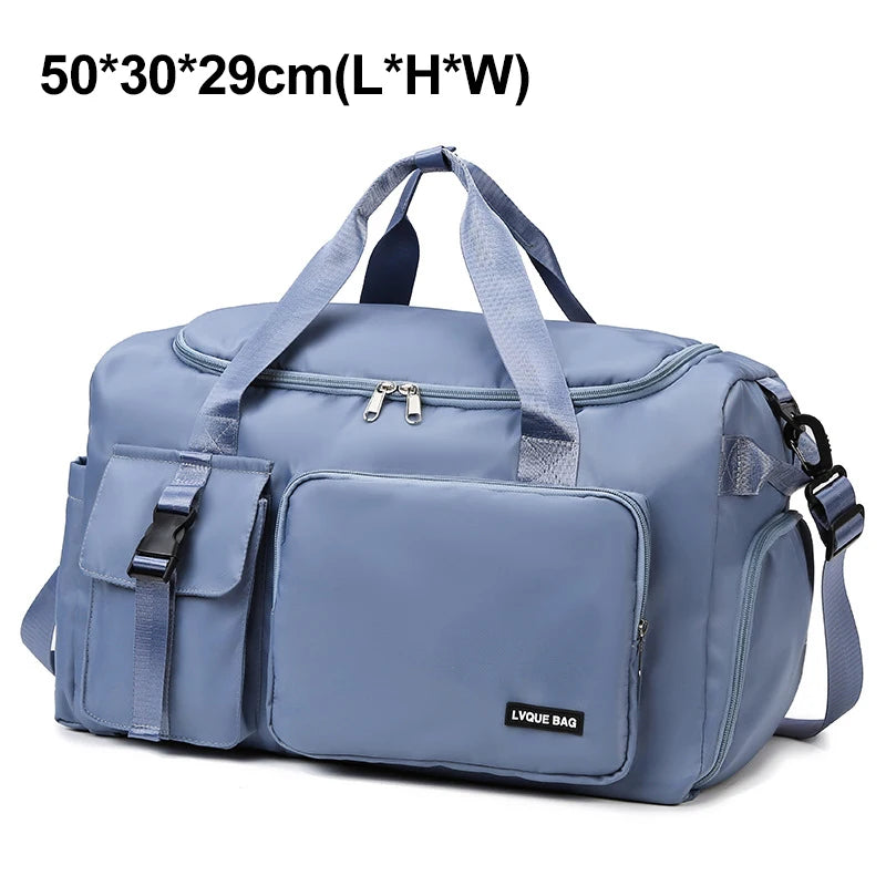 Waterproof Gym Bag Women Travel Duffel Wet Dry Swimming Shoulder Fitness Weekender Bag