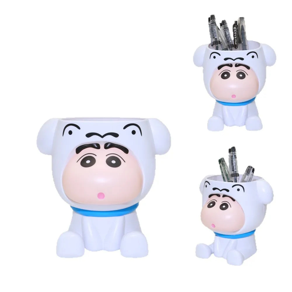 Crayon Shin Chan Pencil Case Cute Cartoon Pen Holder Desk Organizer