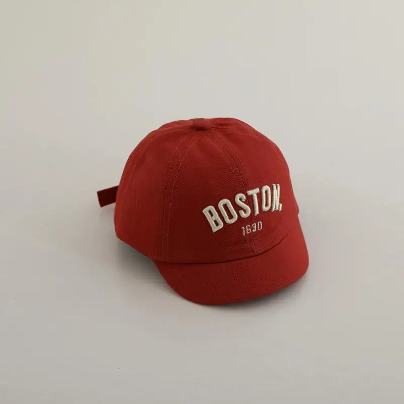 Kids Embroidery Baseball Cap Cotton Sun Hat Letter Peaked Cap Boys Girls Casual