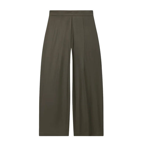 Women Military Green Pleated Wide Leg Pants Loose Casual Fashion Trousers 2025
