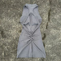 Women Scrunch Back Yoga Jumpsuit Shorts Set Zipper Fitness Sportswear One Piece Outfit