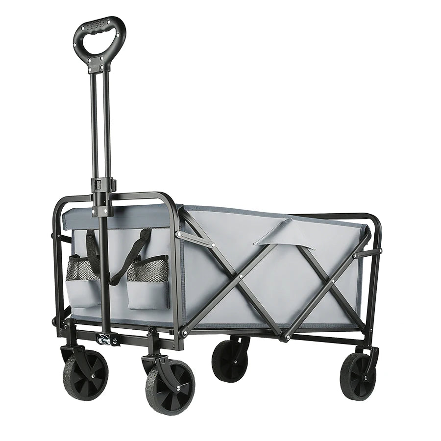 Folding Beach Wagon Large Capacity Heavy Duty Collapsible Camping Cart