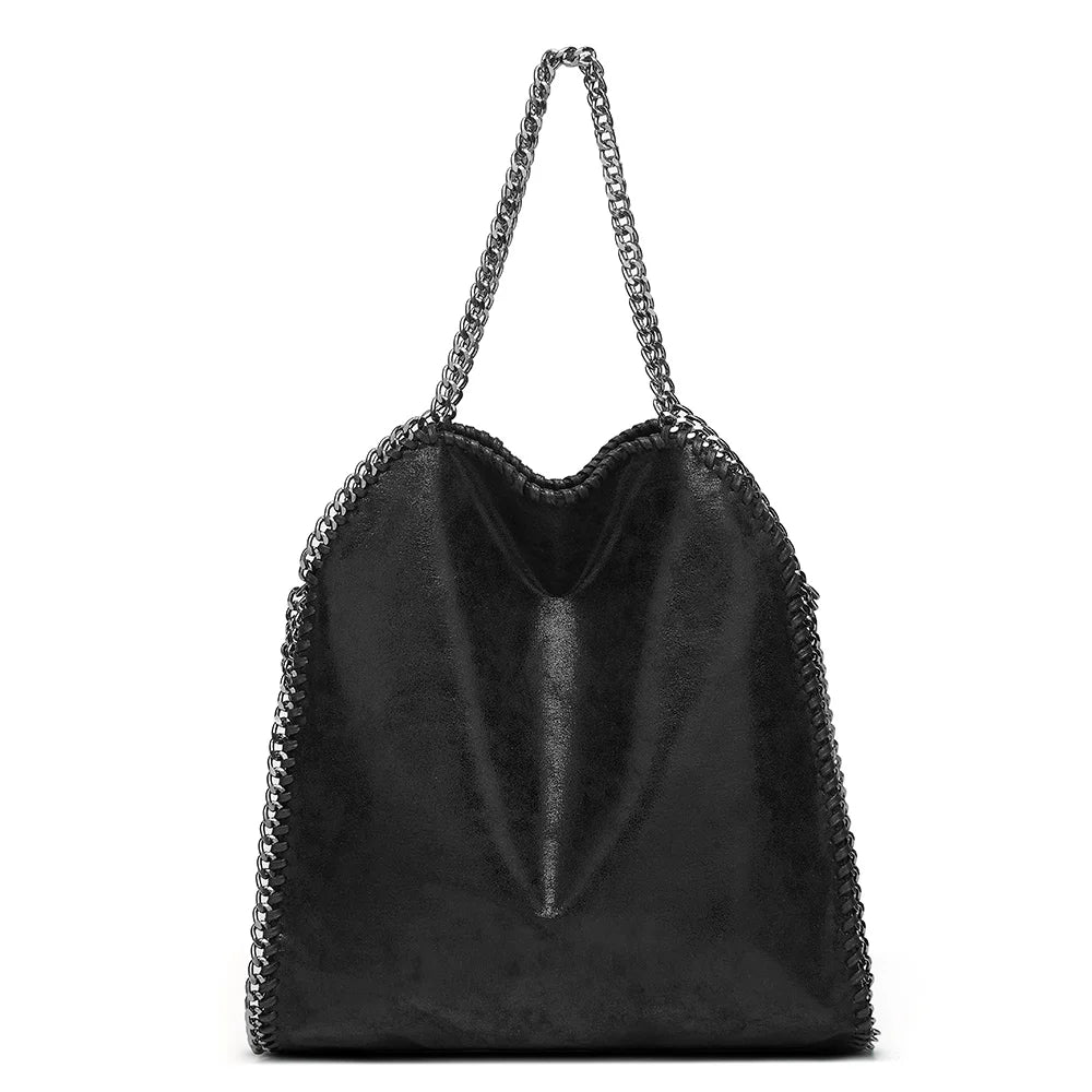 Women Chain Shoulder Bag Large Capacity Crossbody Handbag Casual Tote