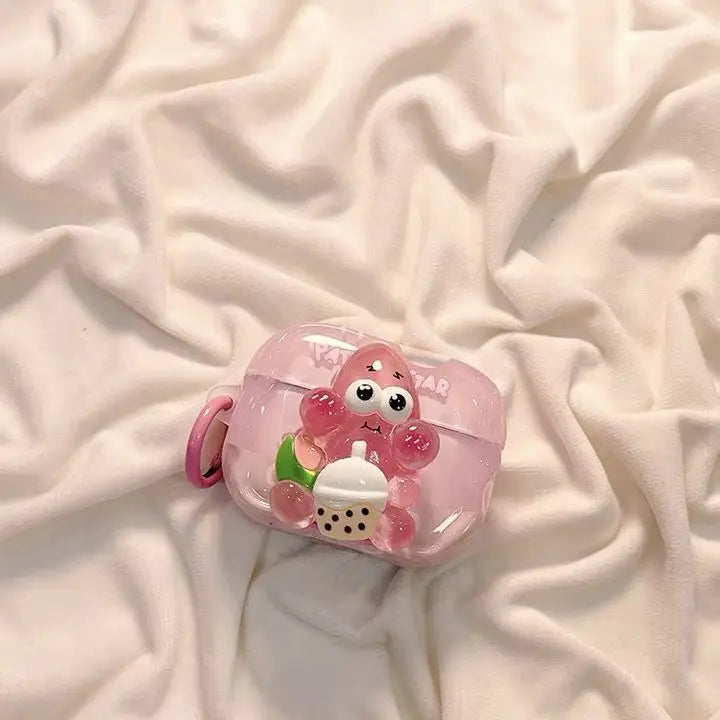 3D SpongeBob SquarePants Large Star Airpods Case