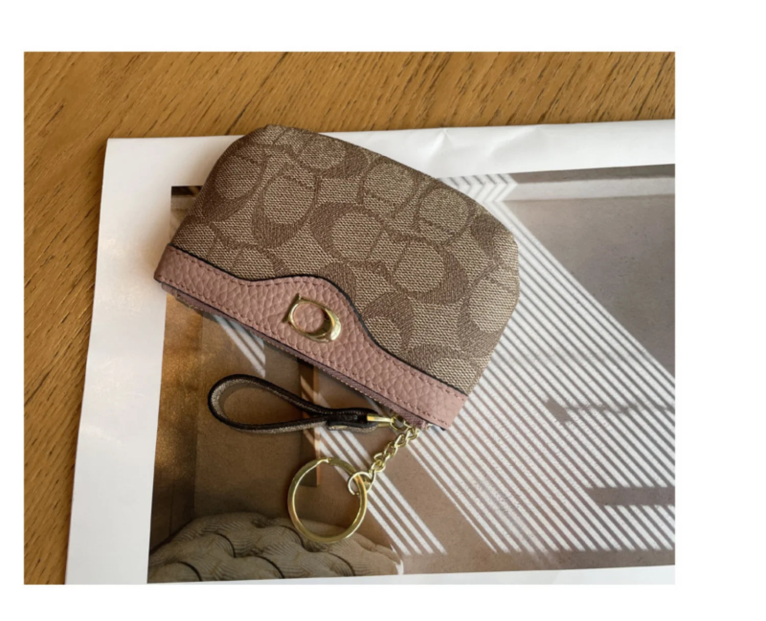 Women Mini Leather Wallet Coin Card Holder Small Storage Bag