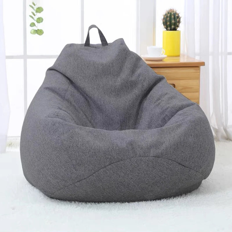 Large Bean Bag Chair Soft Fluffy Lazy Sofa Cover Tatami Living Room Seat