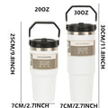 Insulated Stainless Steel Tumbler with Handle – Leakproof Travel Coffee Cup for Gym, Office & Outdoor