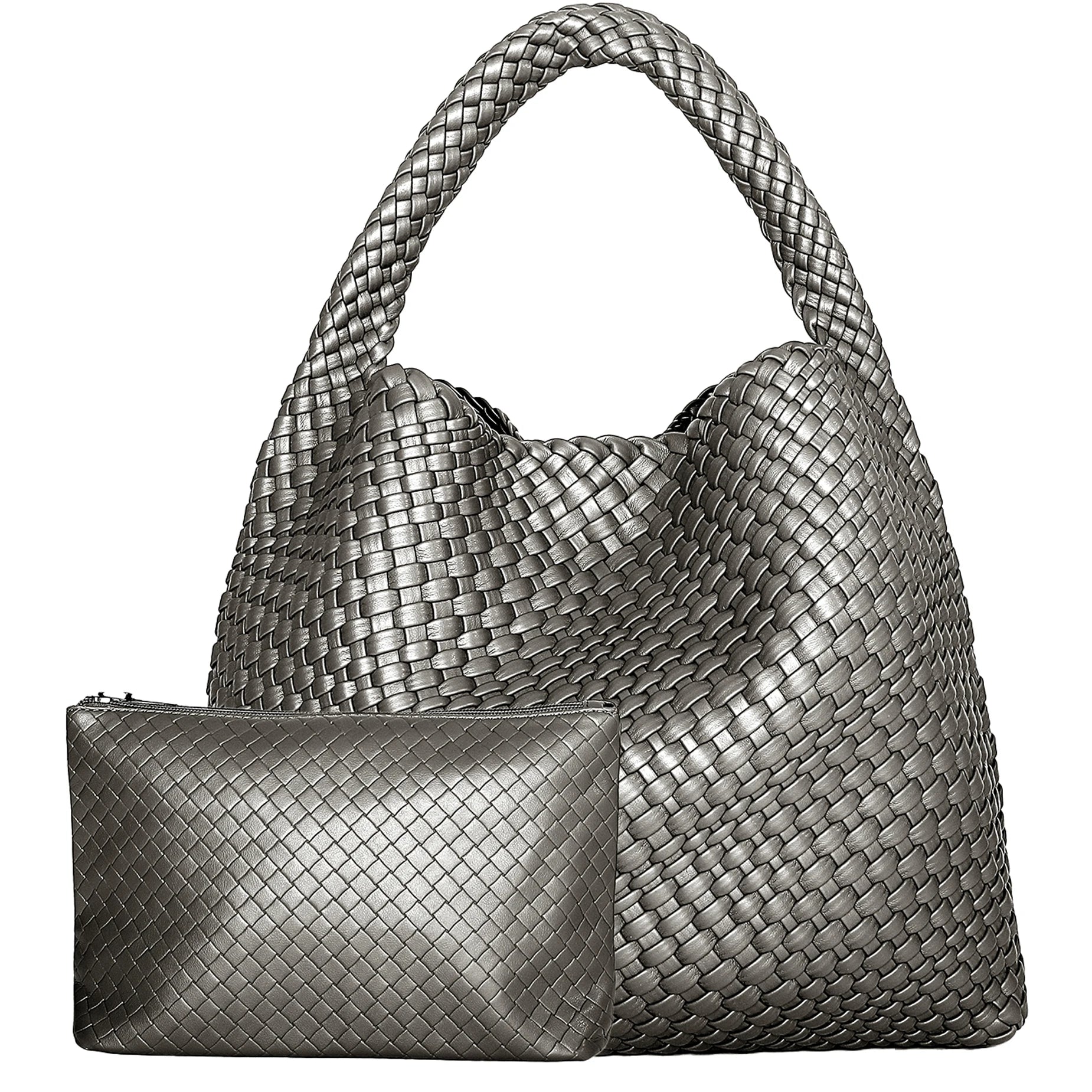 Women Tote Bag Large Capacity Soft Leather Shoulder Bag Summer Travel Shopper Tote