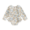Baby Girls Floral Ruffle Long Sleeve Swimsuit 0 to 4 Years