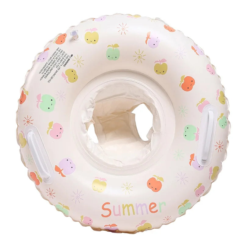 Baby Pool Float Ring with Sunshade Inflatable Swimming Float for 3–36 Months
