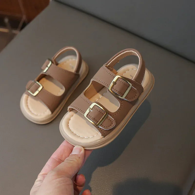 Kids Summer Sandals Soft Sole Korean Style Beach Shoes for Boys & Girls